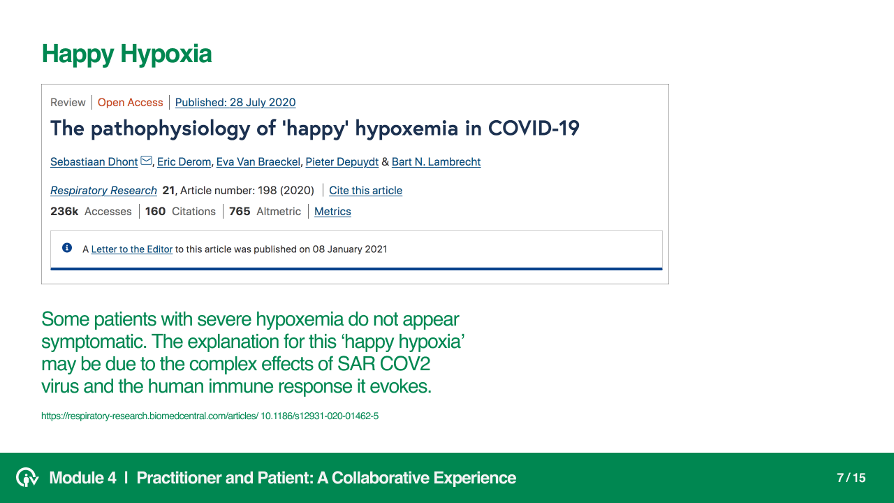 Practitioner and Patient, a collaborative experience slide 7