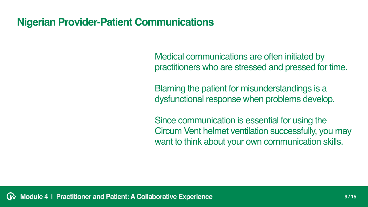 Practitioner and Patient, a collaborative experience slide 9