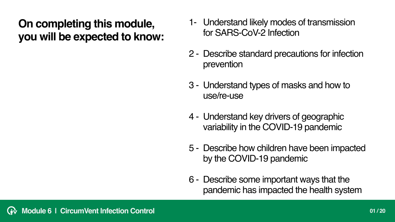Infection Control Module slide 2